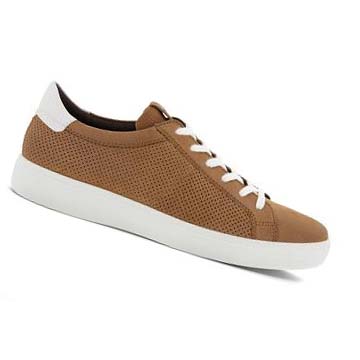 Ecco Soft Classic Laced Fritidssko Herre Brune Hvite | NO 485CTV